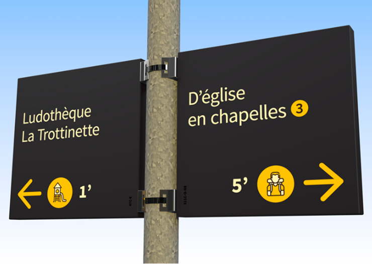 Nouvelle signalétique en ville et aux Paccots