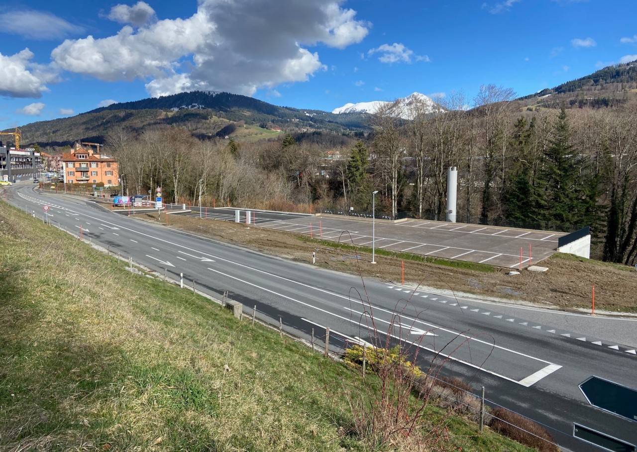 Route de Vevey - Ouverture d'un parking de covoiturage