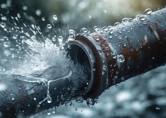 Fuite d'eau potable dans le secteur Champ Thomas