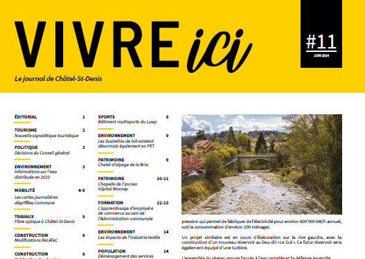 Journal communal:  Vivre ICI 